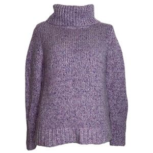 Talbots purple turtle neck pullover sweater